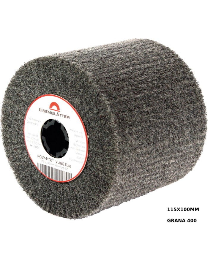 POLI-PTX - RUOTA LAMELLARE IN SCOTCH-BRITE 115X100MM GRANA 400