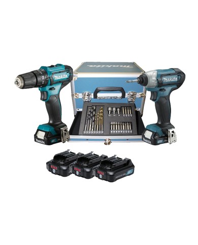 CLX228SAX2 - KIT TRAPANO + AVVITATORE + INSERTI E BATTERIE