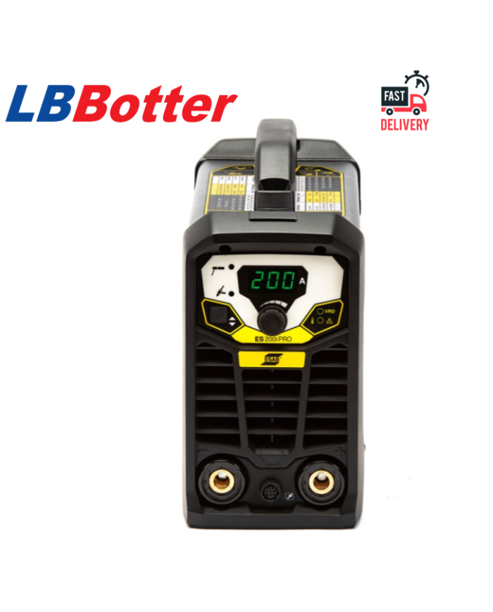 ESAB ROGUE ES 200i PRO CE SALDATRICE INVERTER MMA CON TECNOLOGIA PFC ESAB E090700500079
