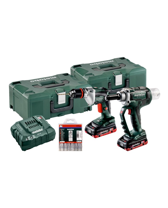 KIT NP 18 LTX BL 5.0 + BE 18 LTX 6 - TRAPANO E RIVETTATRICE 18V