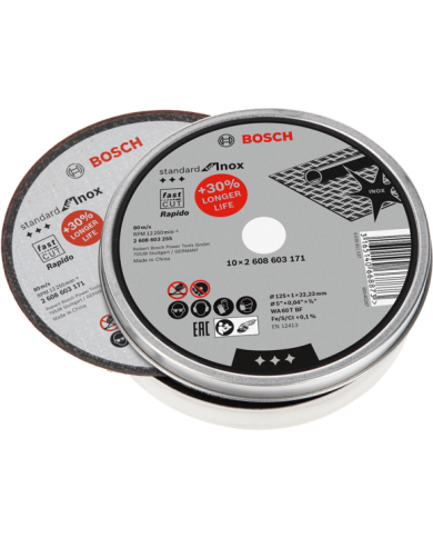 DISCHI MOLA TAGLIO PER ACCIAIO INOX 125X1,0 (10pz)