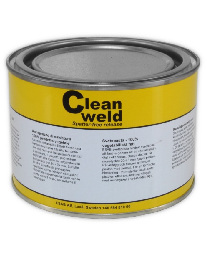 CLEANWELD - PASTA ANTIADESIVA VEGETALE ANTISPRUZZO 500gr