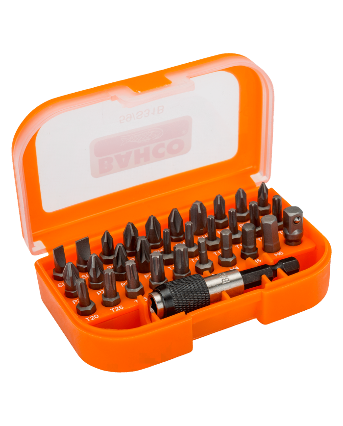 59/S31B - SET INSERTI ESAGONALI 1/4" PER VITE INTAGLIO SEMPLICE 31PZ