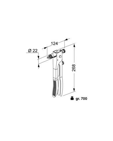 KJ 17 EXTRA - RIVETTATRICE MANUALE PER INSERTI