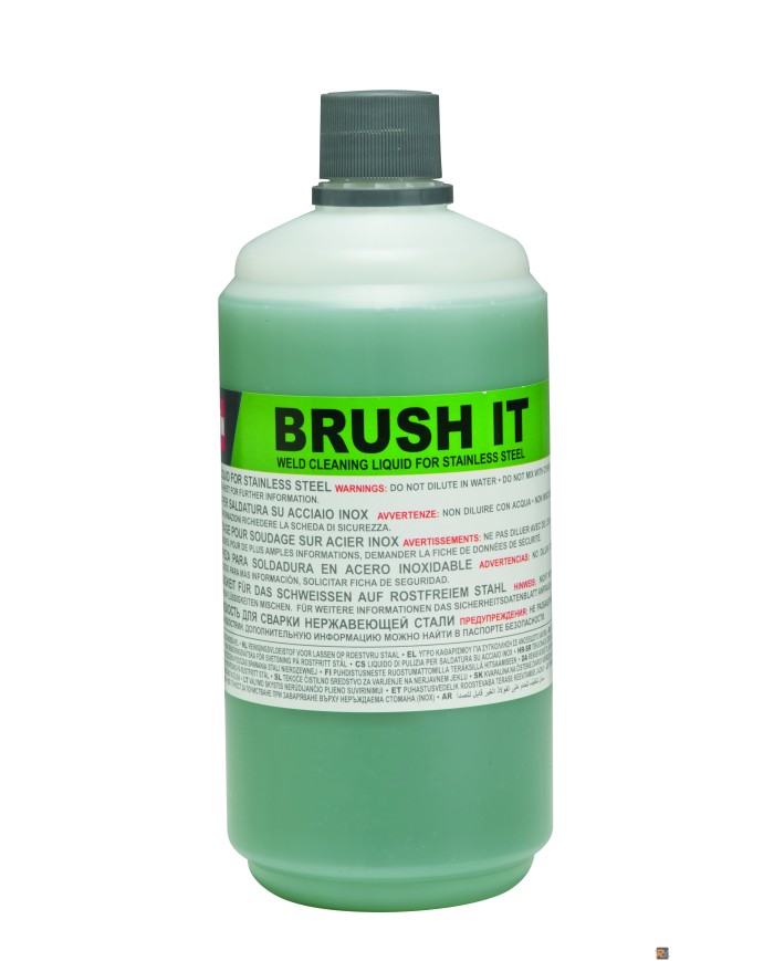 BRUSH IT - LIQUIDO PER LA PULIZIA DELLE SALDATURE IN ACCIAIO INOX 1LT