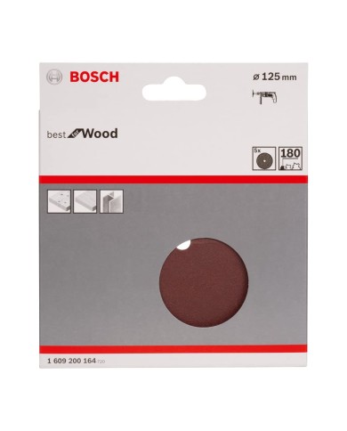 DISCHI ABRASIVI D.125 GR.180 5PZ